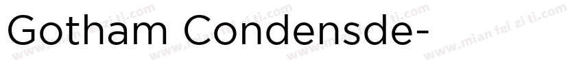 Gotham Condensde字体转换